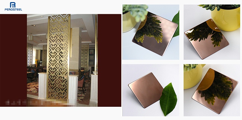 玫瑰金不銹鋼裝飾板