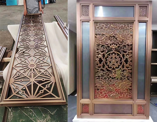 不銹鋼鍍銅屏風